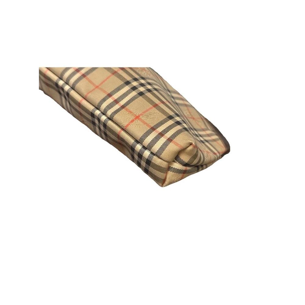 BURBERRY’s Nova Check Beige Canvas Pouch Clutch Vintage - Picture 8 of 11